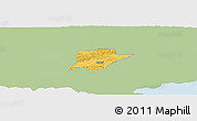 Savanna Style Panoramic Map of Chahal, single color outside