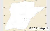 Classic Style Simple Map of Chahal, single color outside