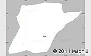Gray Simple Map of Chahal, single color outside