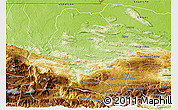 Physical 3D Map of Coban