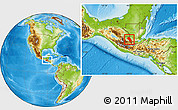 Physical Location Map of Coban