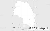 Silver Style Simple Map of Coban