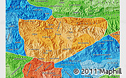 Political Shades Map of Baja Verapaz