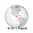 Outline Map of Baja Verapaz