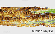 Physical Panoramic Map of Salama