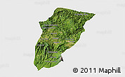 Satellite 3D Map of Chimaltenango, single color outside