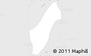 Silver Style Simple Map of El Tejar