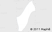 Silver Style Simple Map of El Tejar, single color outside