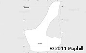 Silver Style Simple Map of Tecpan Guatemala