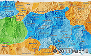 Political Shades 3D Map of Chiquimula