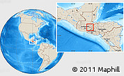Shaded Relief Location Map of Chiquimula
