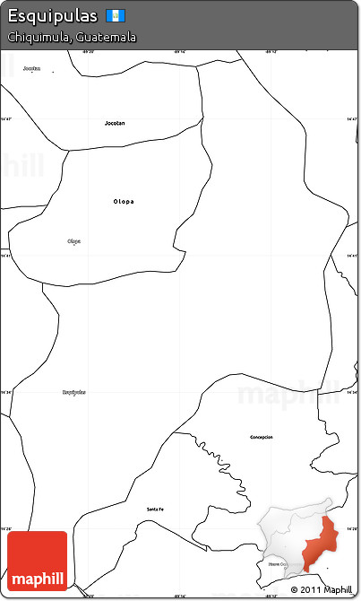 Blank Simple Map of Esquipulas