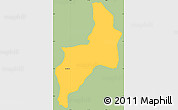 Savanna Style Simple Map of Esquipulas, single color outside