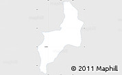 Silver Style Simple Map of Esquipulas, single color outside