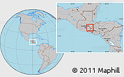 Gray Location Map of Ipala