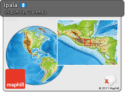Physical Location Map of Ipala
