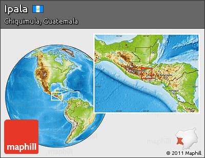 Physical Location Map of Ipala