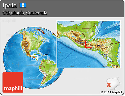 Physical Location Map of Ipala