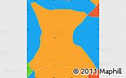 Political Simple Map of Ipala