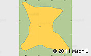 Savanna Style Simple Map of Ipala, cropped outside