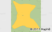 Savanna Style Simple Map of Ipala, single color outside