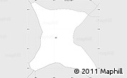 Silver Style Simple Map of Ipala
