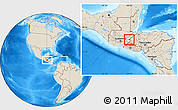 Shaded Relief Location Map of Jocotan