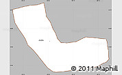 Gray Simple Map of Jocotan, cropped outside