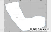 Gray Simple Map of Jocotan, single color outside