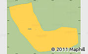 Savanna Style Simple Map of Jocotan, single color outside