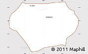 Classic Style Simple Map of Quezaltepeque, cropped outside