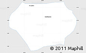 Silver Style Simple Map of Quezaltepeque, single color outside