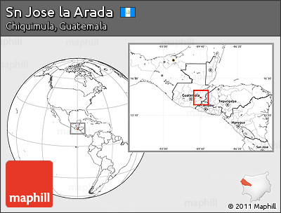 Blank Location Map of Sn Jose La Arada