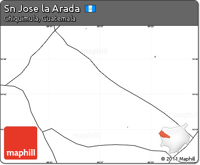 Blank Simple Map of Sn Jose La Arada, no labels