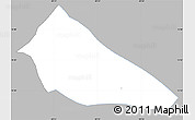 Gray Simple Map of Sn Jose la Arada, single color outside