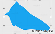 Political Simple Map of Sn Jose la Arada, single color outside