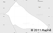Silver Style Simple Map of Sn Jose la Arada
