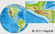 Physical Location Map of El Progreso-198