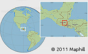 Savanna Style Location Map of El Progreso-198, highlighted parent region, within the entire country