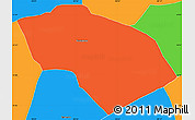 Political Simple Map of El Progreso-198