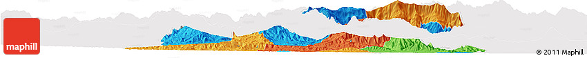Political Horizon Map of El Progreso, cropped outside