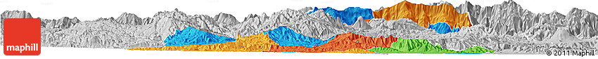 Political Horizon Map of El Progreso, lighten, desaturated