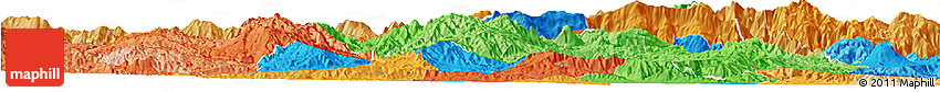 Political Horizon Map of El Progreso, political shades outside