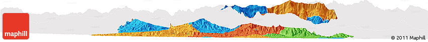 Political Horizon Map of El Progreso, single color outside