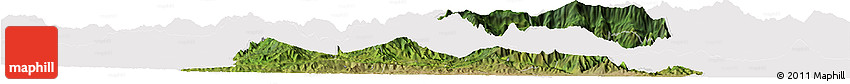 Satellite Horizon Map of El Progreso, cropped outside