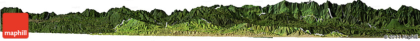 Satellite Horizon Map of El Progreso, darken