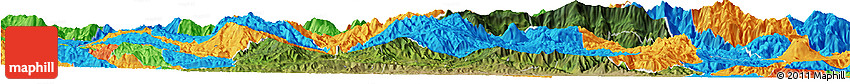 Satellite Horizon Map of El Progreso, political outside