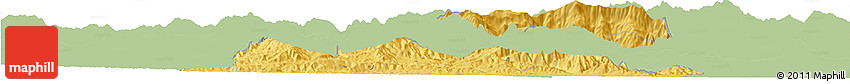 Savanna Style Horizon Map of El Progreso, single color outside
