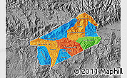 Political Map of El Progreso, desaturated