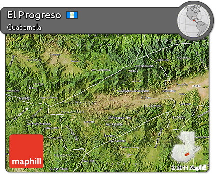 Satellite Map of El Progreso